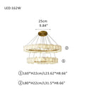 3-Tier Stairwell Alabaster Disk Chandelier with Long Cord