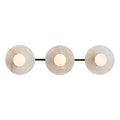 Dahlia Triple Alabaster Wall Sconce-Jecanoli