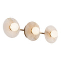 Dahlia Triple Alabaster Wall Sconce-Jecanoli