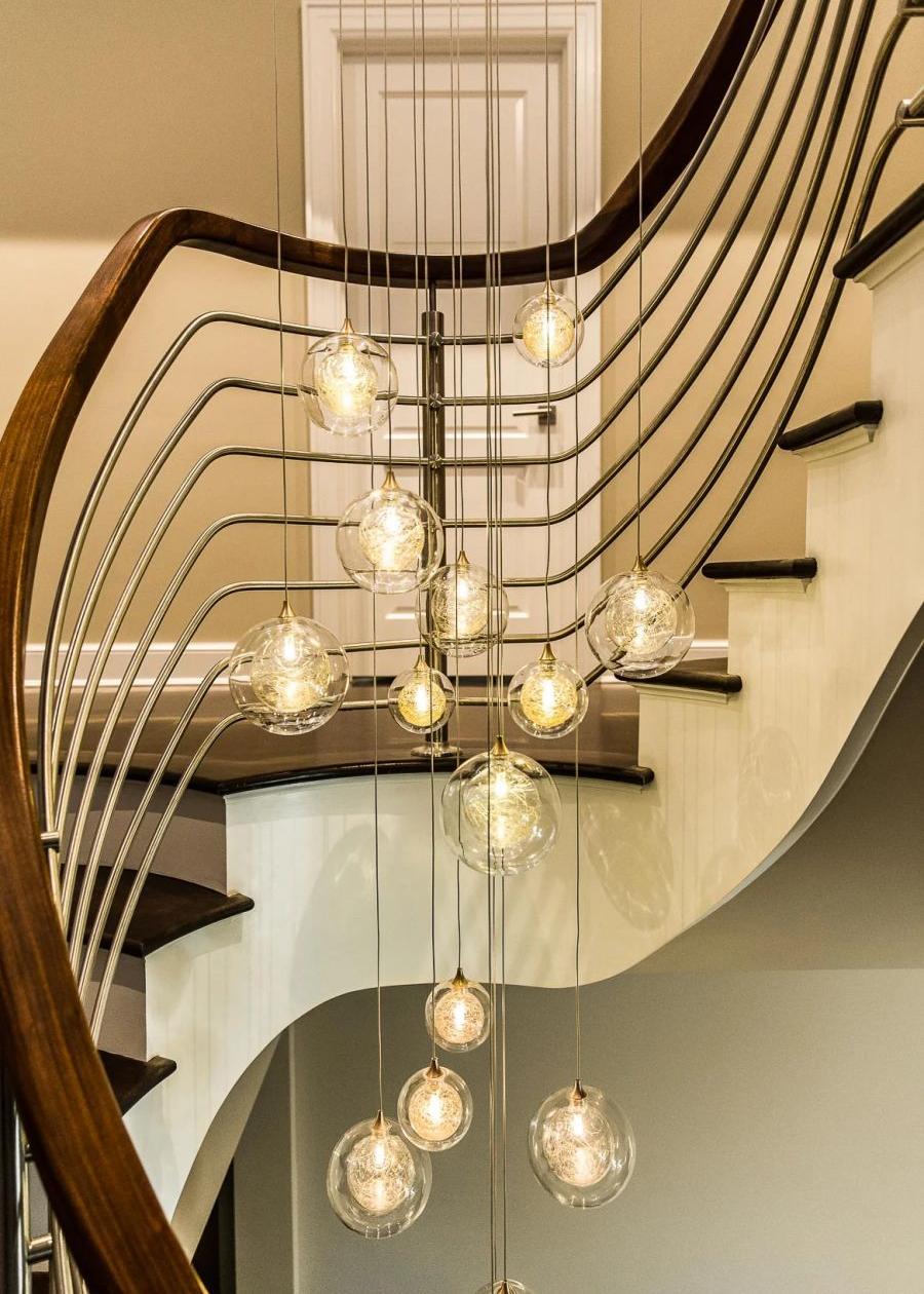 Drizzle Round Chandelier-Chandelier-Jecanoli