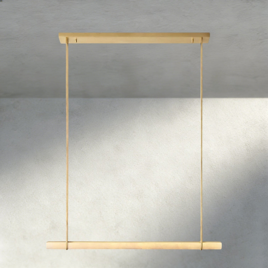 Audubon Alabaster Single Bar Linear Chandelier-Jecanoli