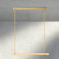 Audubon Alabaster Single Bar Linear Chandelier-Jecanoli