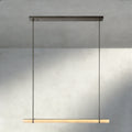 Audubon Alabaster Single Bar Linear Chandelier-Jecanoli