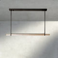 Audubon Crystal Linear Single Bar Chandelier-Jecanoli