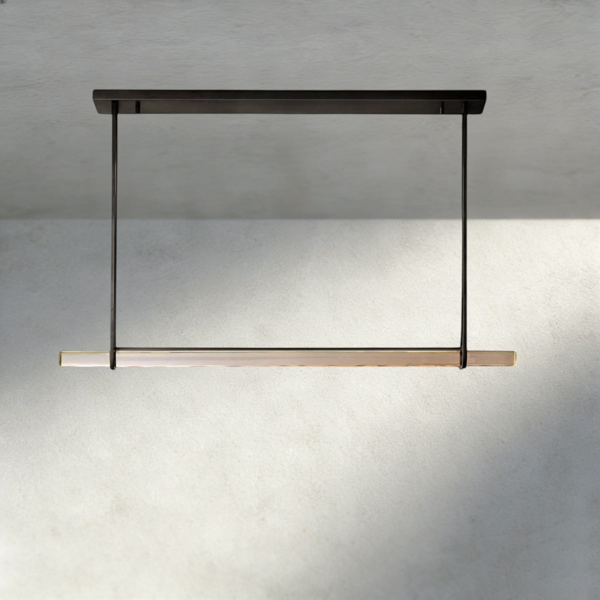 Audubon Crystal Linear Single Bar Chandelier-Jecanoli