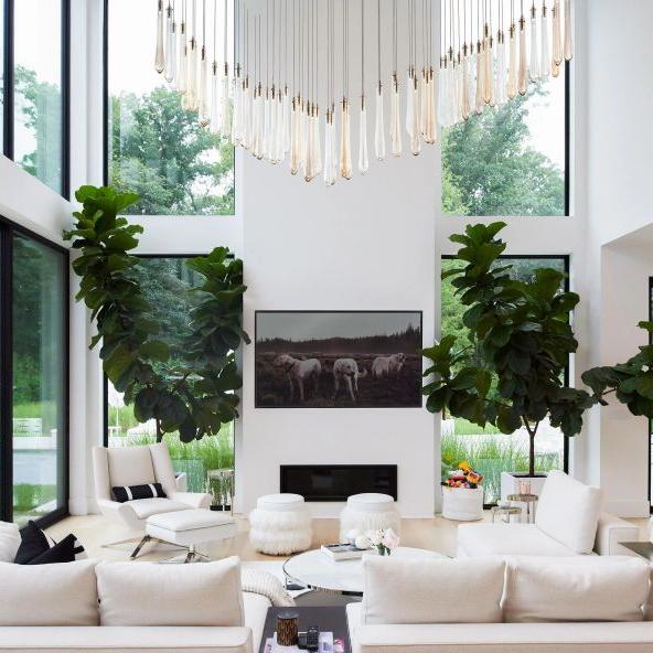 Dewdrop Small Round Chandelier-Chandelier-Jecanoli