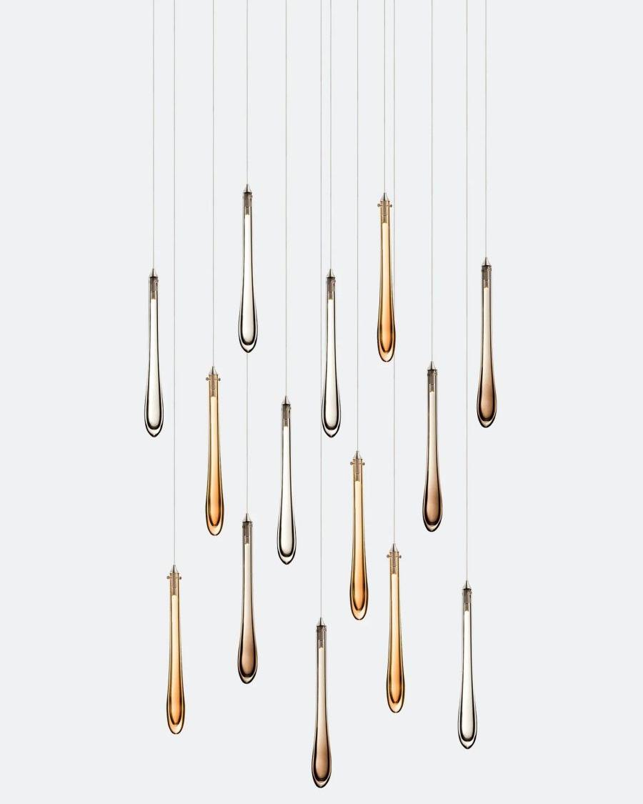 Dewdrop Rectangle Chandelier-Chandelier-Jecanoli