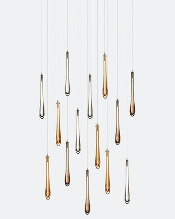 Dewdrop Rectangle Chandelier-Chandelier-Jecanoli