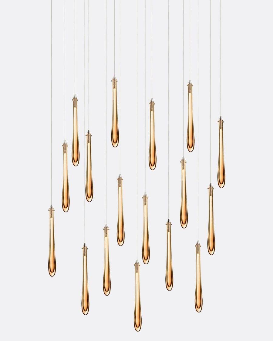 Dewdrop Rectangle Chandelier-Chandelier-Jecanoli