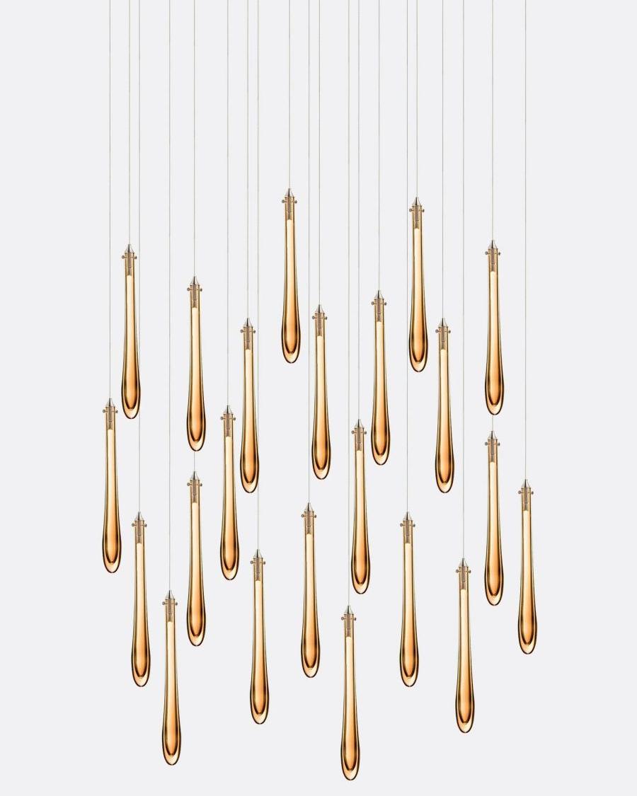 Dewdrop Rectangle Chandelier-Chandelier-Jecanoli