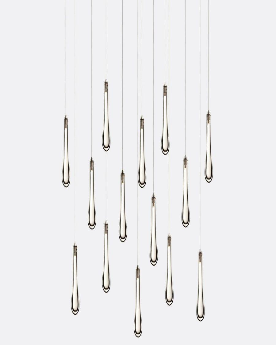 Dewdrop Rectangle Chandelier-Chandelier-Jecanoli