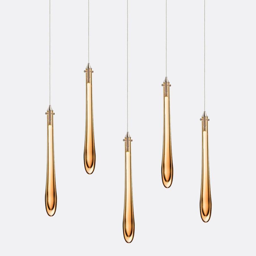 Dewdrop Small Rectangle Chandelier-Chandelier-Jecanoli