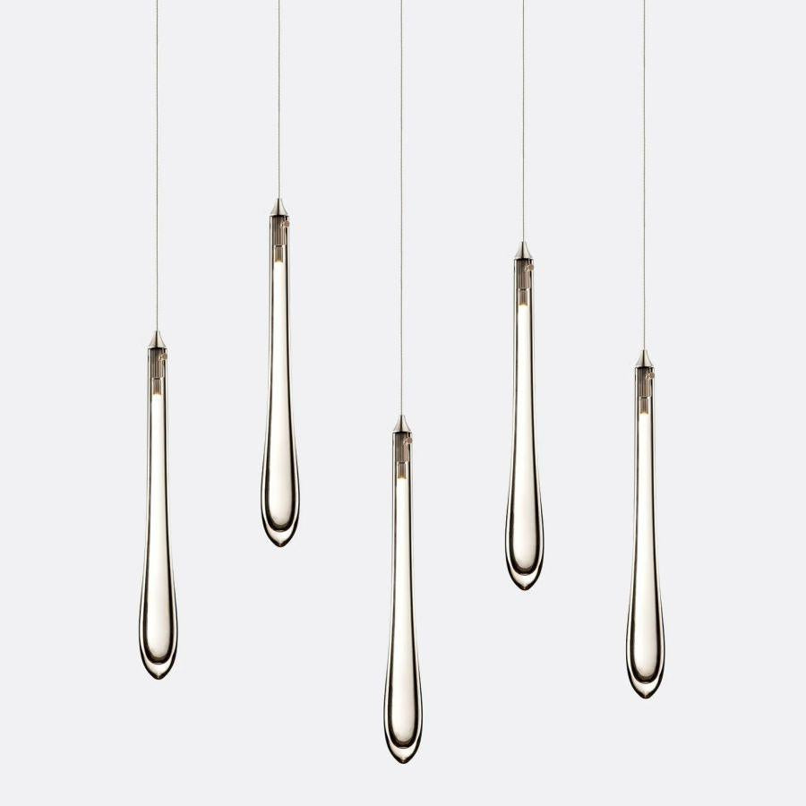 Dewdrop Small Rectangle Chandelier-Chandelier-Jecanoli