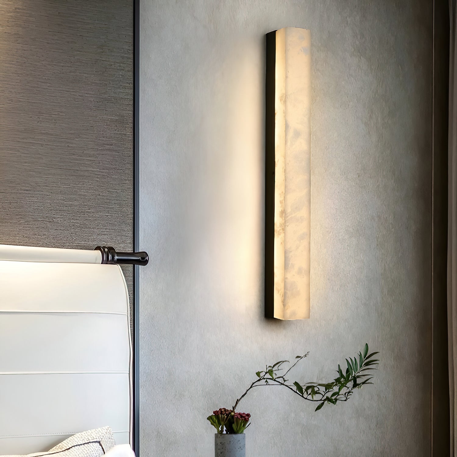 Geometric Alabaster Wall Lamp