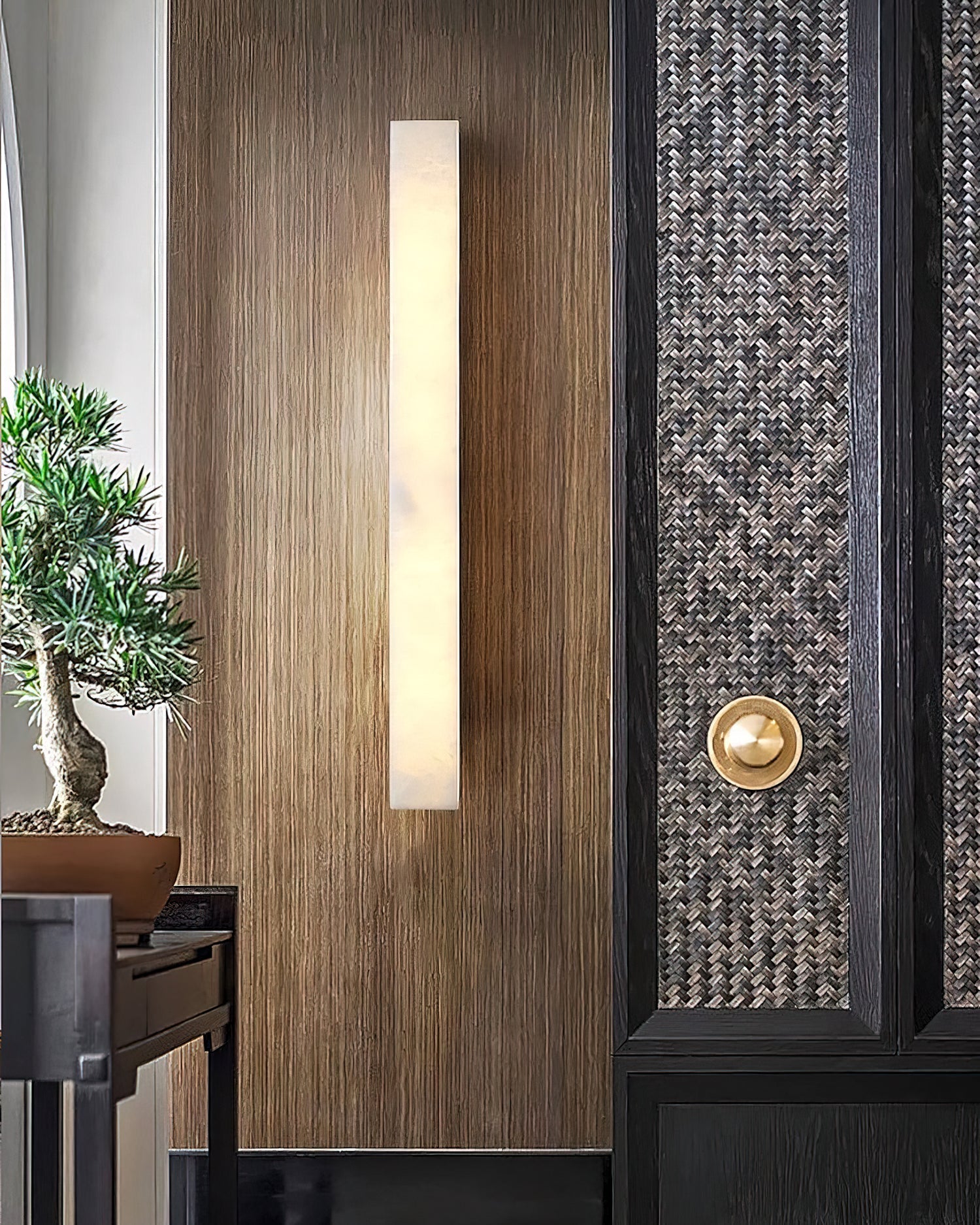 Geometric Alabaster Wall Lamp