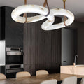 Designer Contemporary Nordic Alabaster Chandelier-Chandelier-Jecanoli