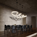 Designer Symmetrical Alabaster Pendant Chandelier-chandeliers for dining room,chandeliers for stairways,chandeliers for foyer,chandeliers for bedrooms,chandeliers for kitchen,chandeliers for living room-Jecanoli