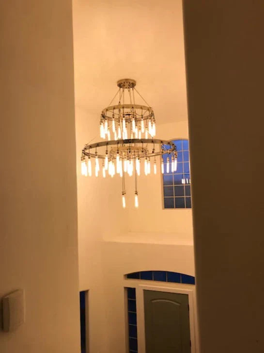 Retro-Inspired Metal Pendant Light Chandelier for Living Room/Bedroom/Staircase/Villa-Jecanoli