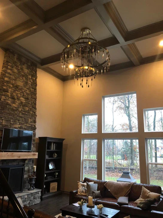 Retro-Inspired Metal Pendant Light Chandelier for Living Room/Bedroom/Staircase/Villa-Jecanoli