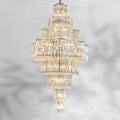 Celestia Luxury Crystal Chandelier | 63-Light Modern Foyer Lighting for High Ceilings 58H