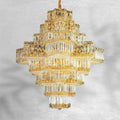 Celestia Grand Crystal Chandelier | Luxury Staircase & Entryway Lighting 36H