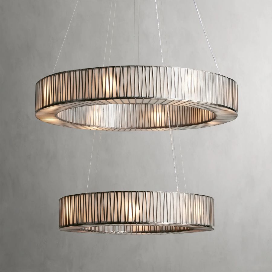 Forrest 2-Tier Round Chandelier-Chandelier-Jecanoli