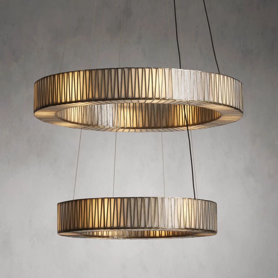 Forrest 2-Tier Round Chandelier-Chandelier-Jecanoli