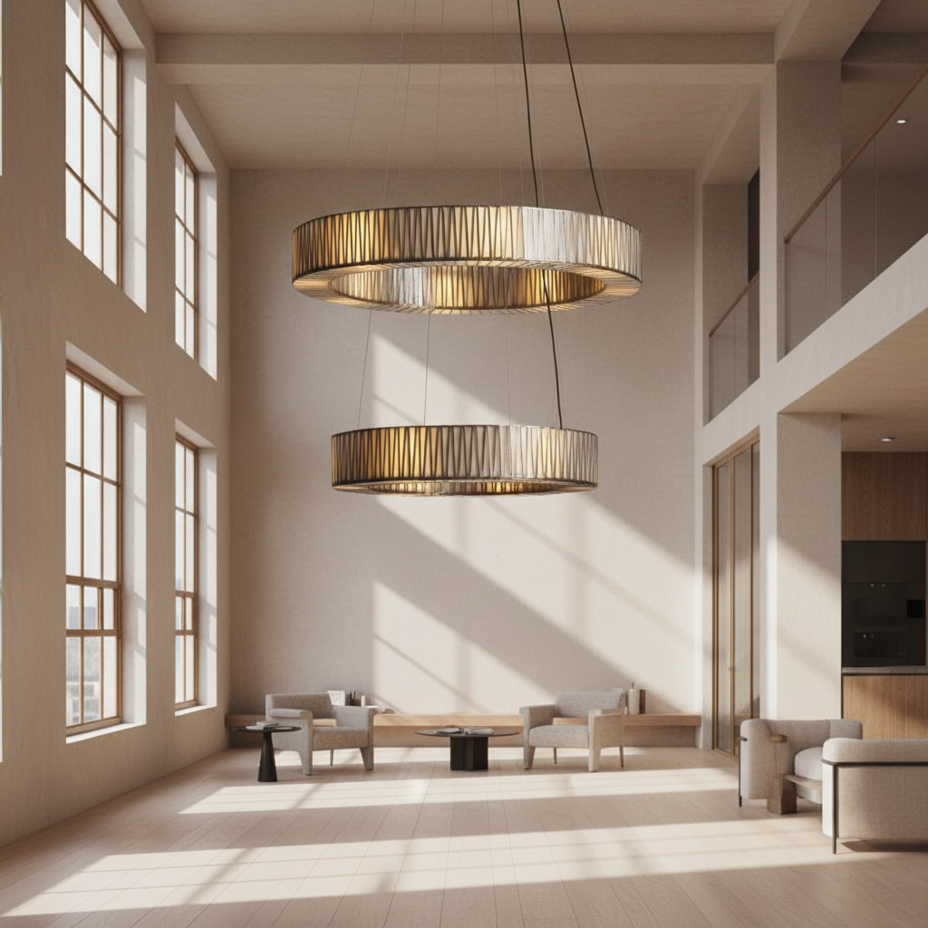 Forrest 2-Tier Round Chandelier-Chandelier-Jecanoli