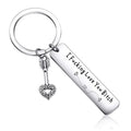 Funny Best Friend Keychain – Heart Key Charm