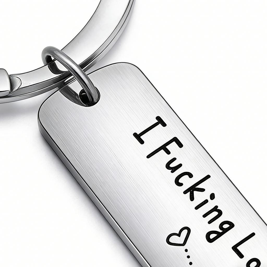 Funny Best Friend Keychain – Heart Key Charm