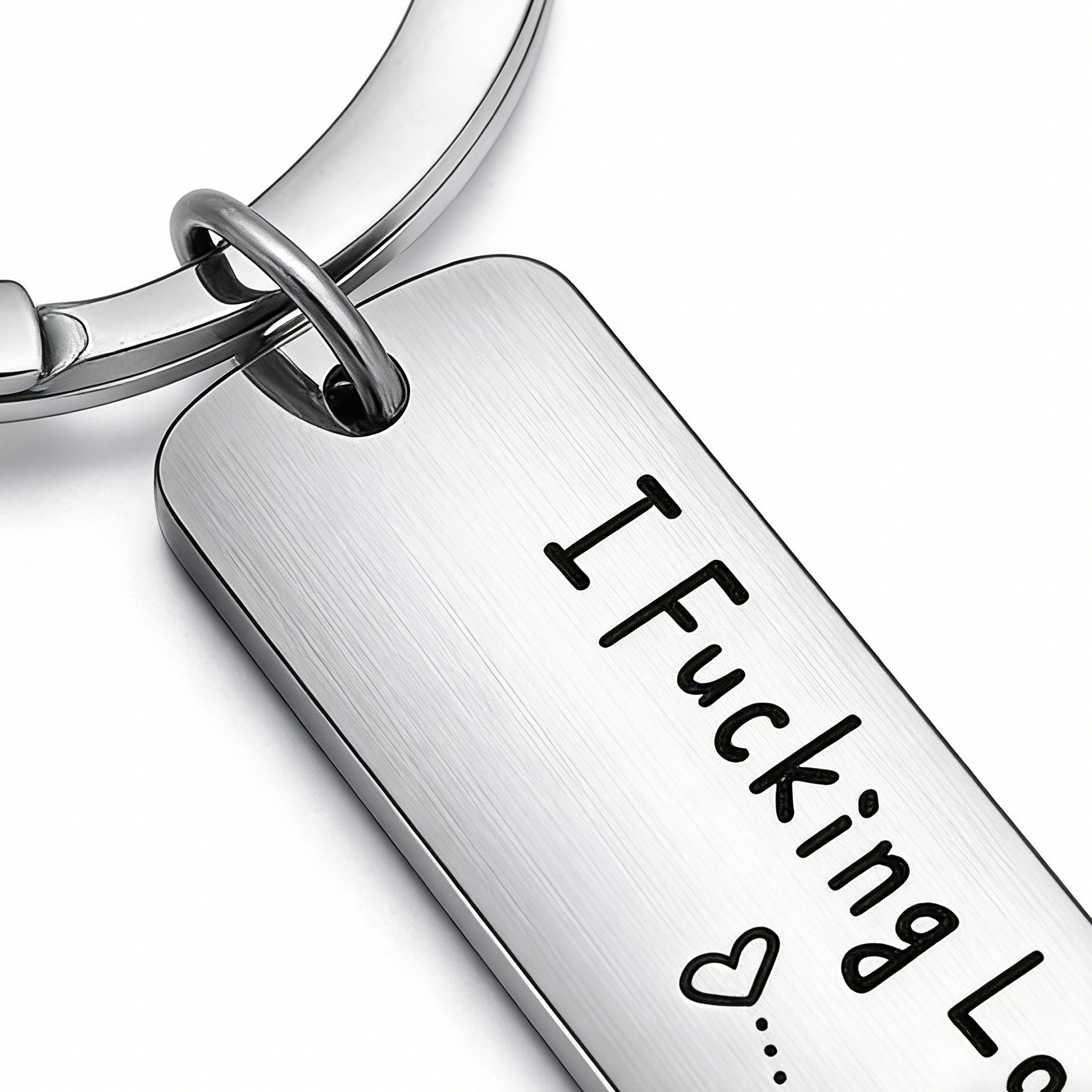 Funny Best Friend Keychain – Heart Key Charm