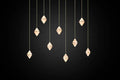 Gem Rectangular Alabaster Chandelier 9