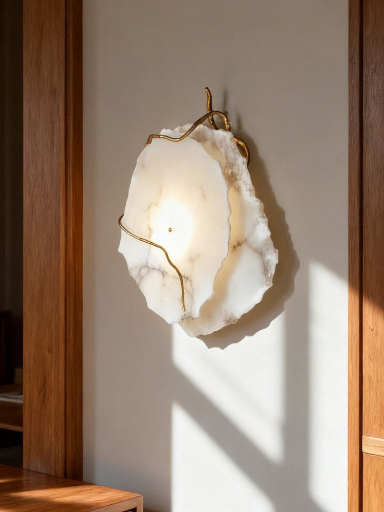 Gilded Branch Alabaster Wall Lamp - Vakkerlight