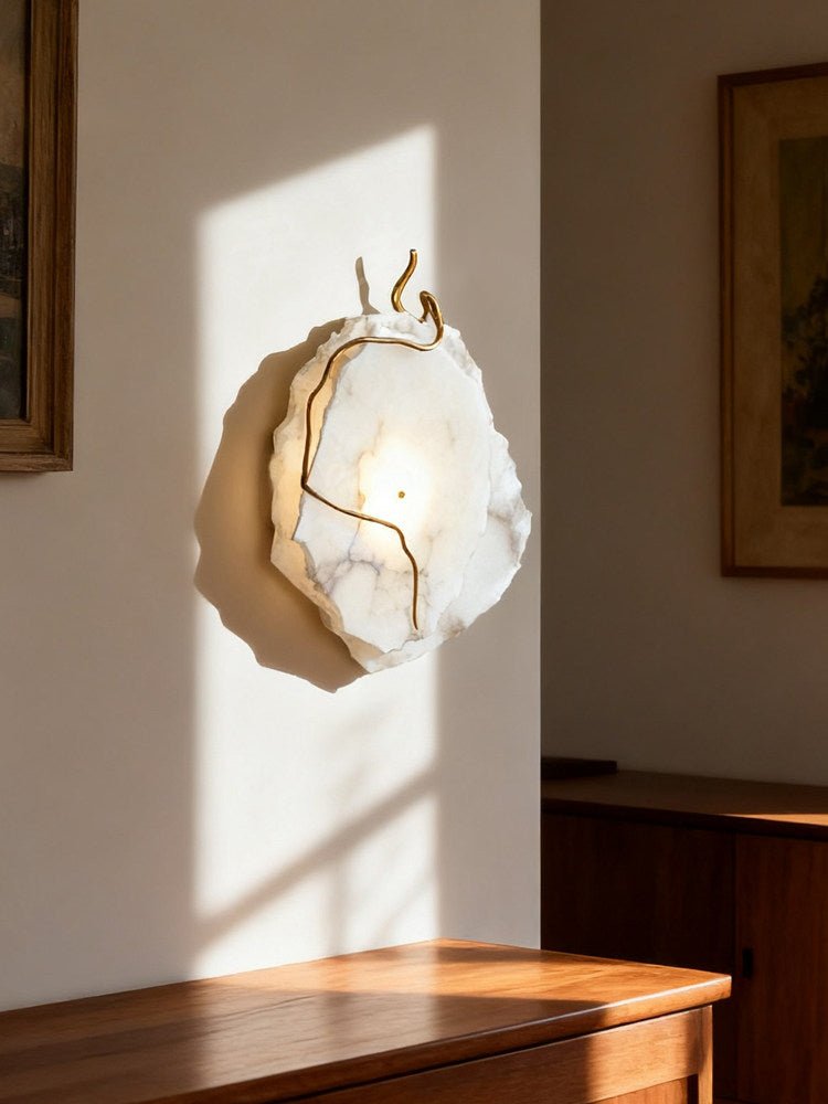 Gilded Branch Alabaster Wall Lamp - Vakkerlight