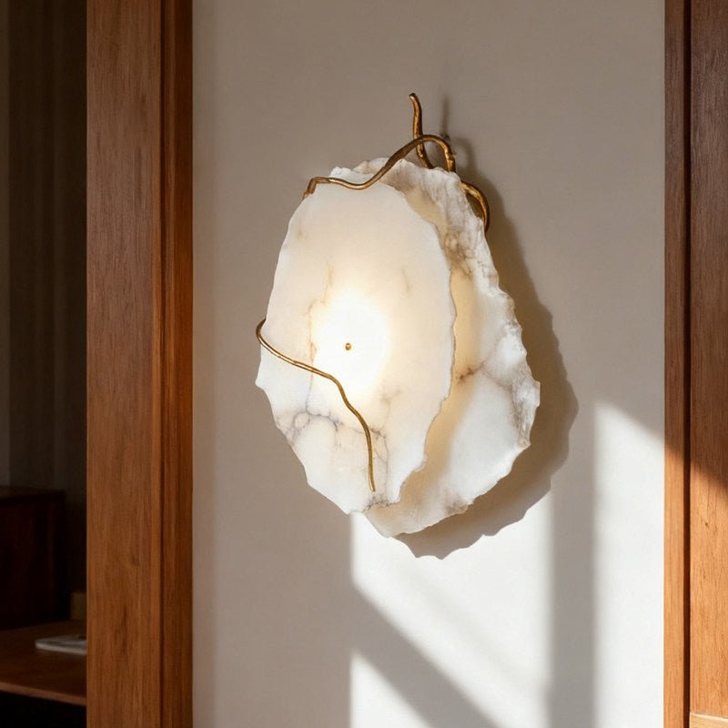 Gilded Branch Alabaster Wall Lamp - Vakkerlight