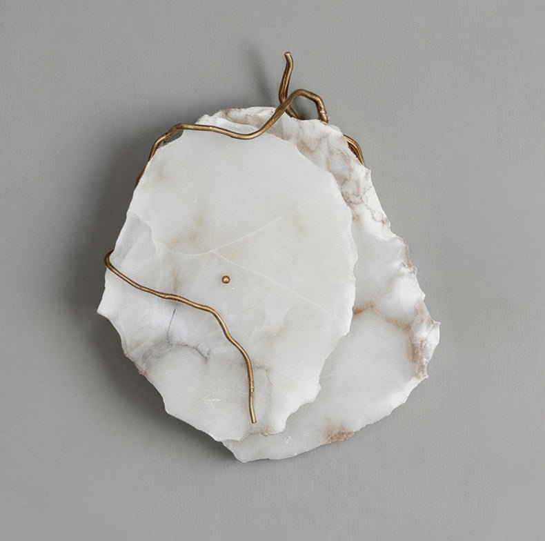 Gilded Branch Alabaster Wall Lamp - Vakkerlight