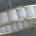 Alabaster Circle Round Chandeliers-Chandelier-Jecanoli