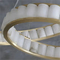 Alabaster Circle Round Chandeliers-Chandelier-Jecanoli