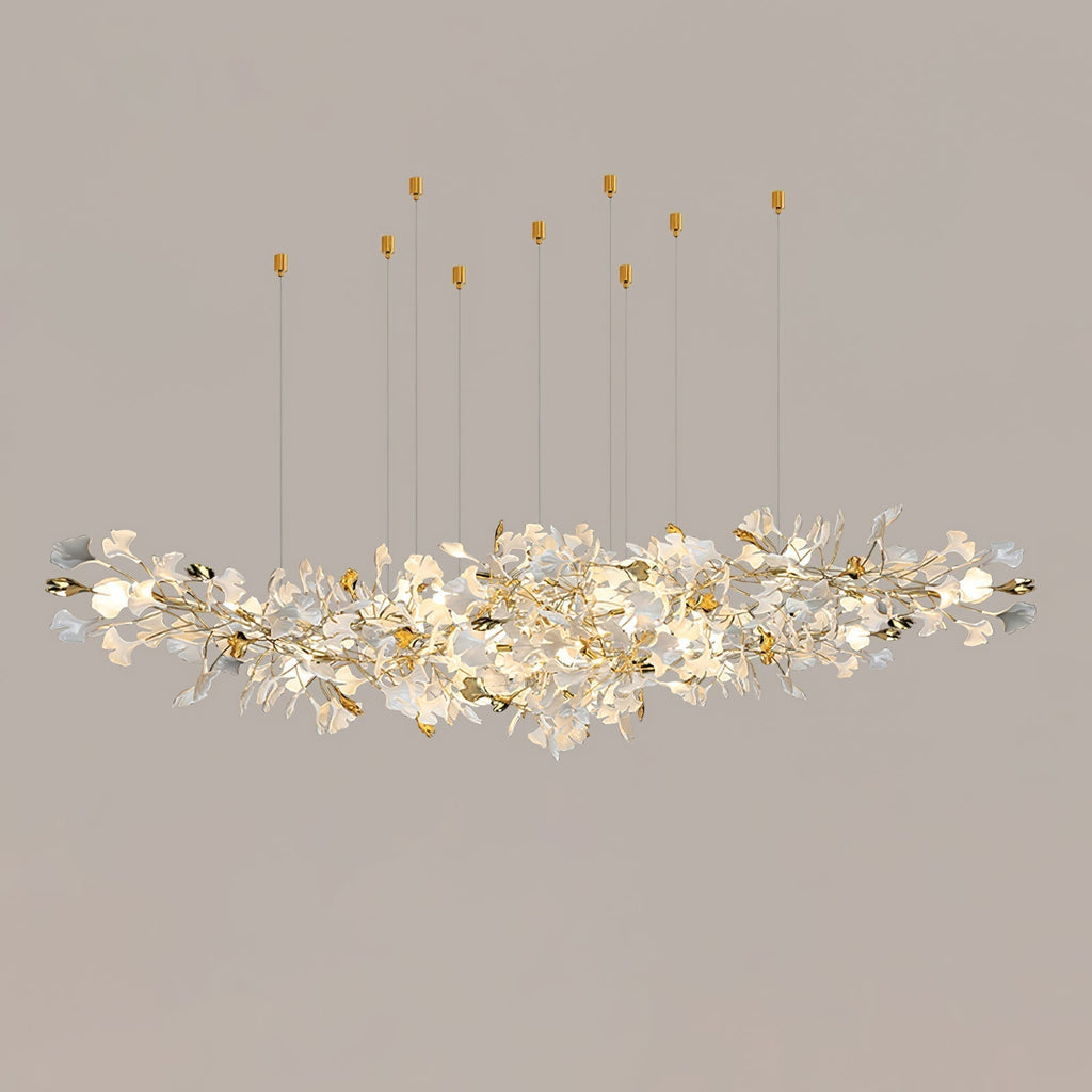 Gingko Ceramic Branch Chandelier Z