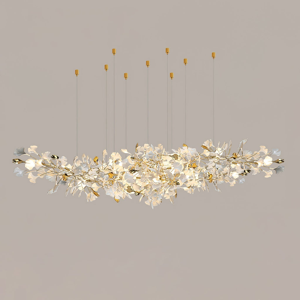 Gingko Ceramic Branch Chandelier Z