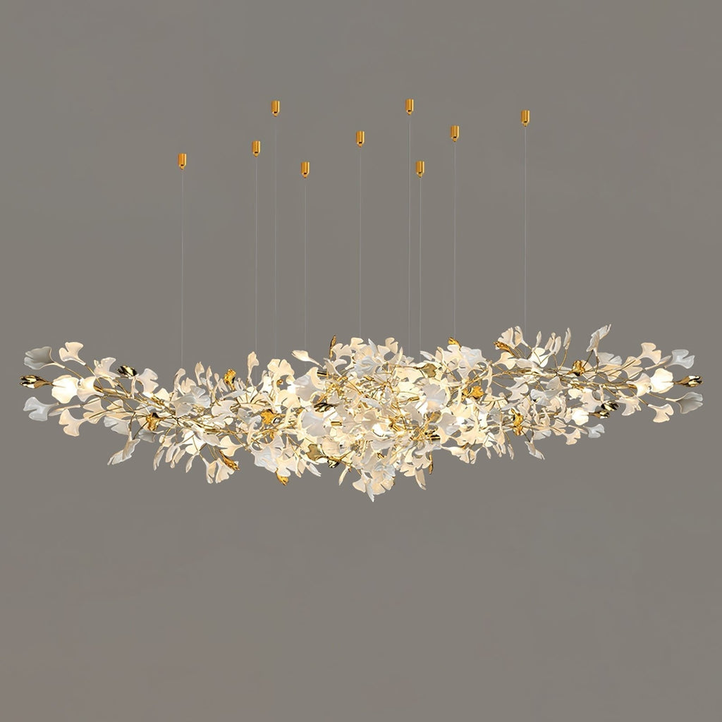 Gingko Ceramic Branch Chandelier Z
