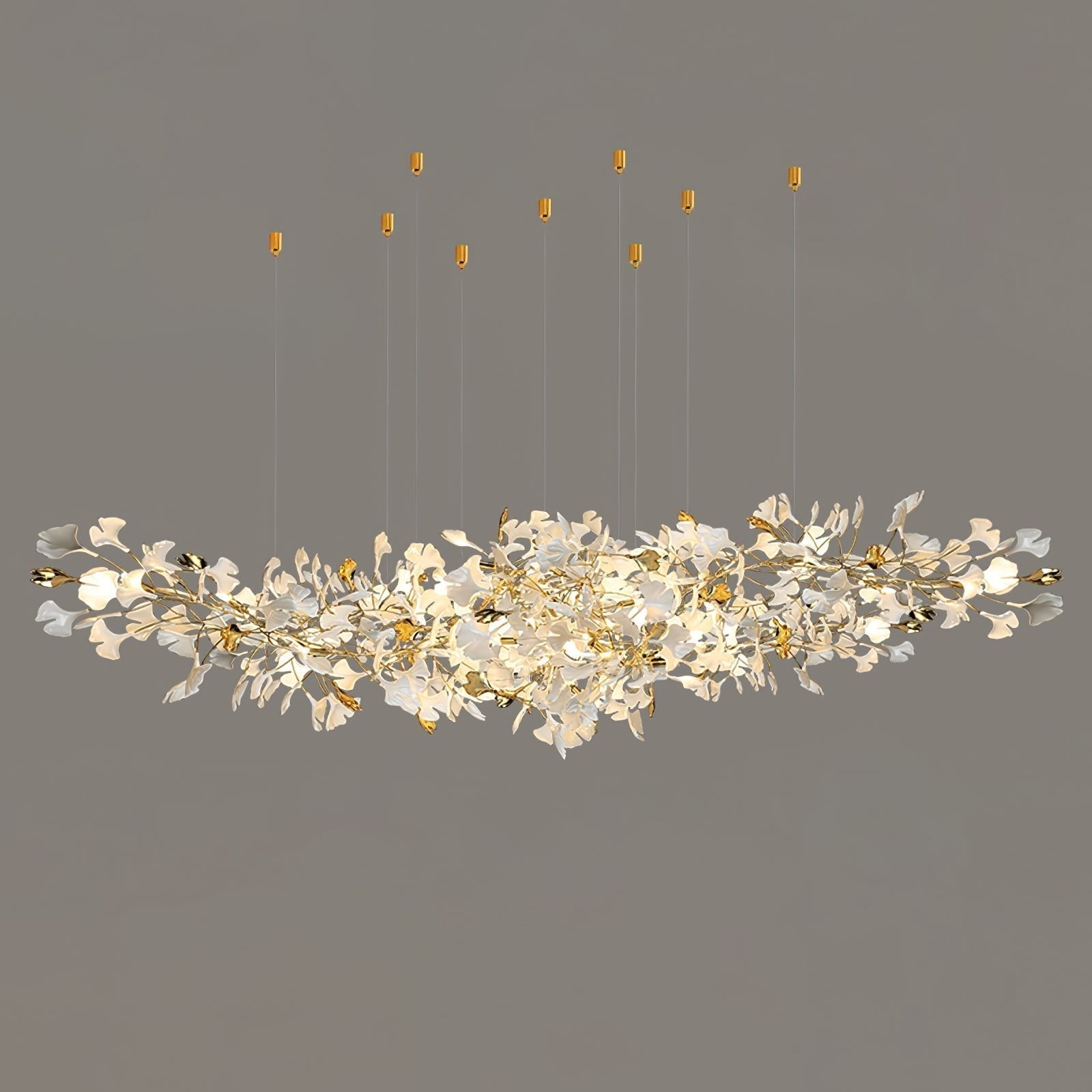 Gingko Ceramic Branch Chandelier Z