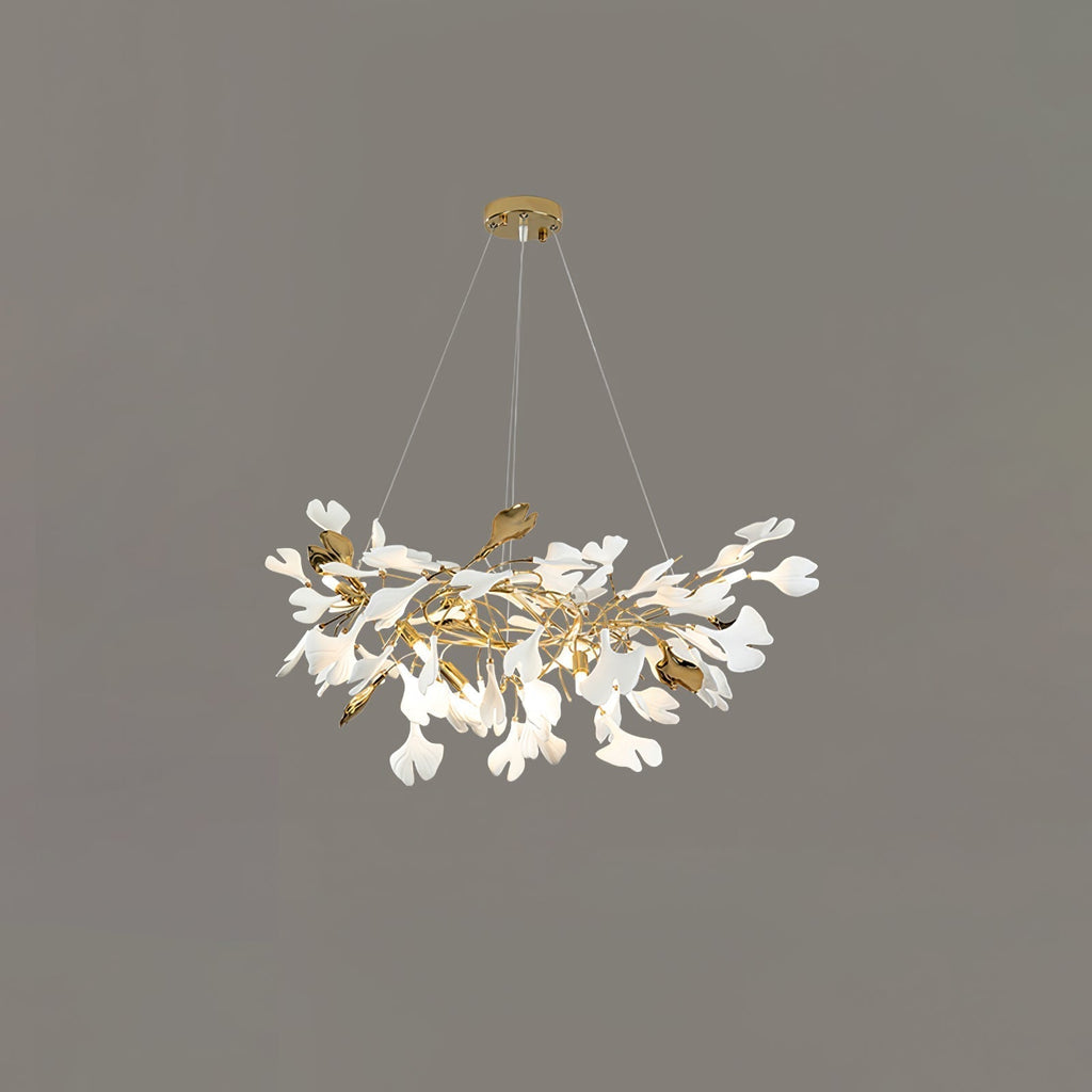 Gingko Ceramic Branch Chandelier Z