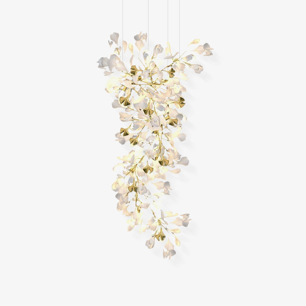 Gingko Ceramic Branch Chandelier Z