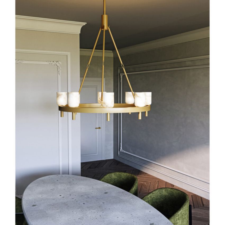 Harmonie Round Chandelier 32"-Chandelier-Jecanoli
