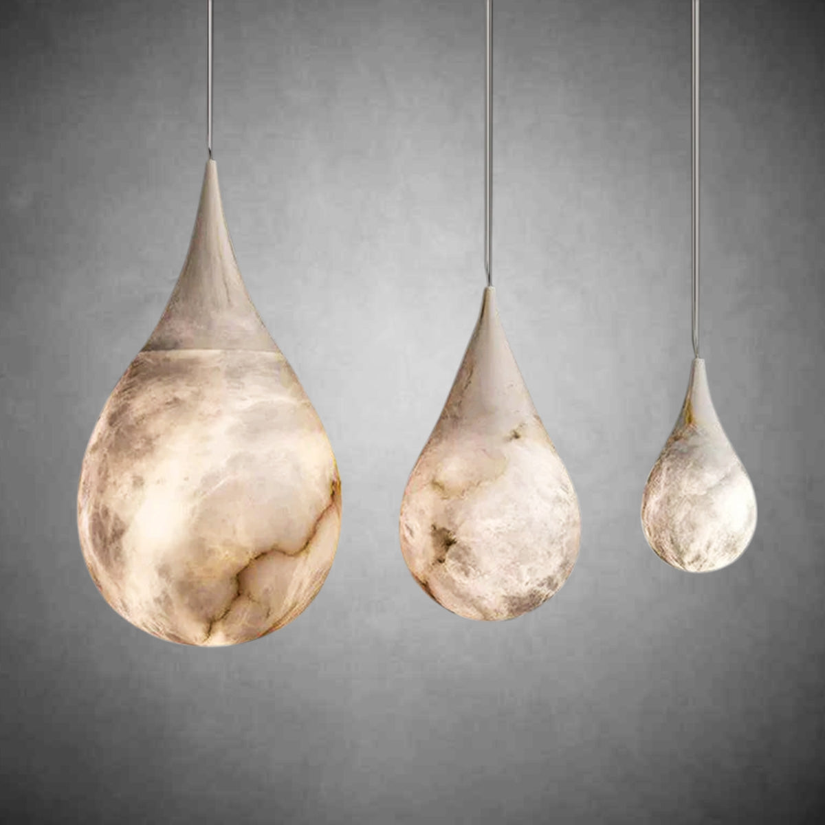 Hailey Alabaster Raine Pendant Lighting, Dining Table Pendant