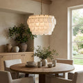 Elegant Hexa Cloud Alabaster Pendant Light-Chandelier-Jecanoli
