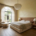 Elegant Hexa Cloud Alabaster Pendant Light-Chandelier-Jecanoli