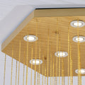 Elegant Hexa Alabaster Cascade Chandelier-Chandelier-Jecanoli