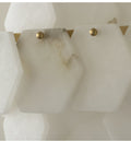 Elegant Hexa Cloud Alabaster Pendant Light-Chandelier-Jecanoli